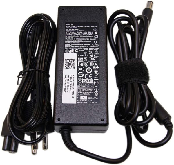 Dell Laptop Charger 19.5V 4.62A Big Pin Adapter