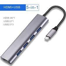 5 In 1 USB Type C Hub Adapter