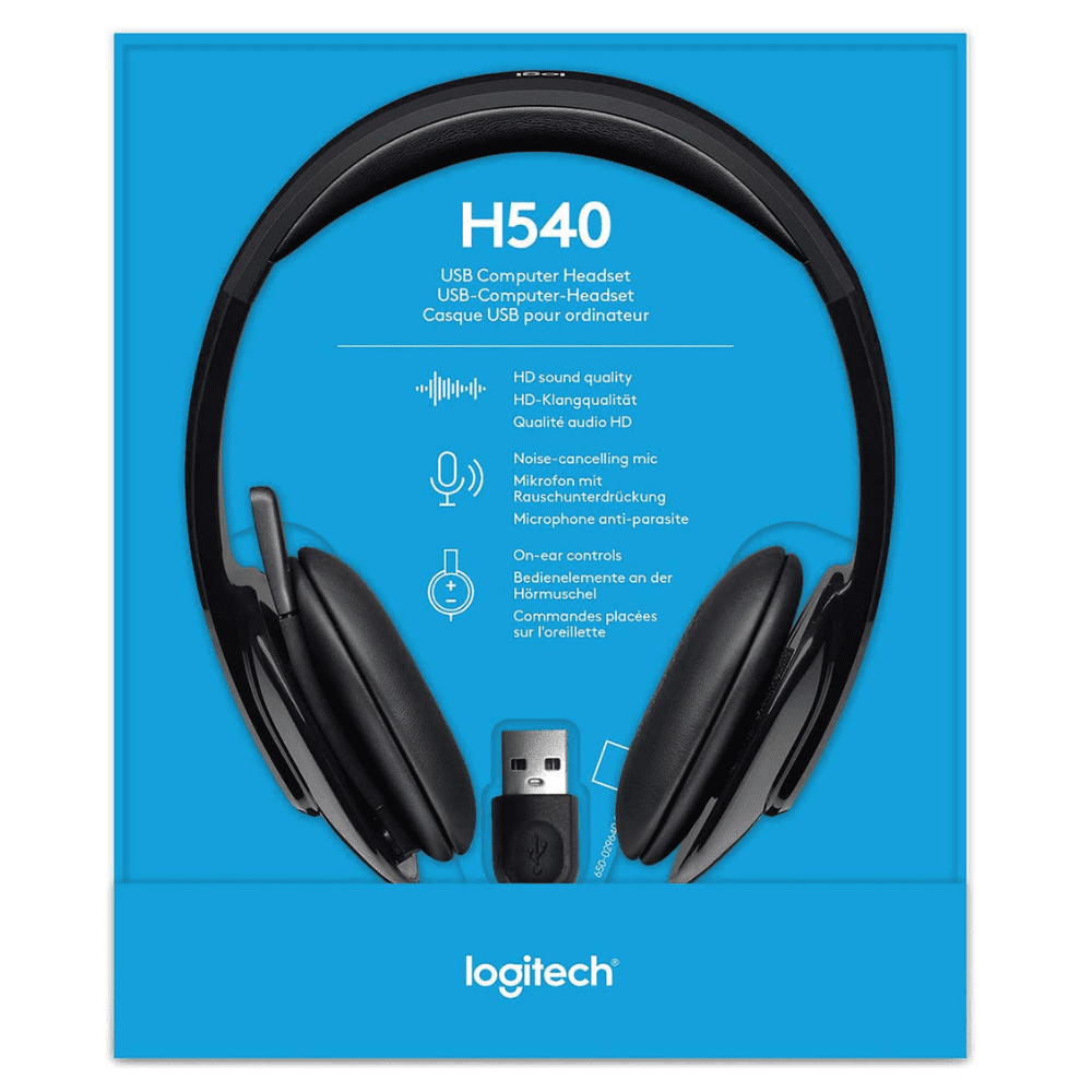 LOGITECH H540 Wired Headset - BLACK - USB-981-000480 - Marvel Africa ...