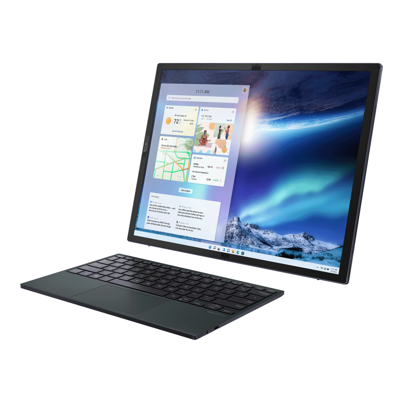 Asus ZenBook Fold 17 on desktop mode