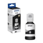 Epson 110 XL EcoTank Pigment Black Ink Bottle – 120ml (C13T03P14A) - Image 2