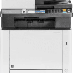 Kyocera ECOSYS M5526cdw All-in-One Color Laser Printer with Print , scan , copy , 4.3in Touchscreen Panel, 512 MB