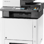 Kyocera ECOSYS M5526cdw All-in-One Color Laser Printer with Print , scan , copy , 4.3in Touchscreen Panel, 512 MB - Image 3