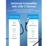 Vention USB-C Male to 3.5mm Male 1M Cable – VEN-BGKHF - Image 5