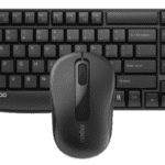 Rapoo Wireless Multimedia Keyboard & Optical Mouse Compact X1800s - BLACK