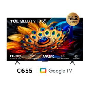 TCL C655 75 inch 4K UHD QLED PRO Google TV