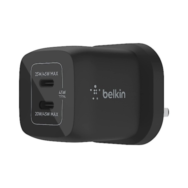 Belkin BoostCharge PRO Dual 45W USB-C PD GaN Fast Charger