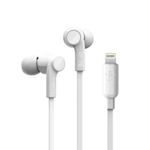 Belkin SOUNDFORM Headphones with Lightning Connector (White)