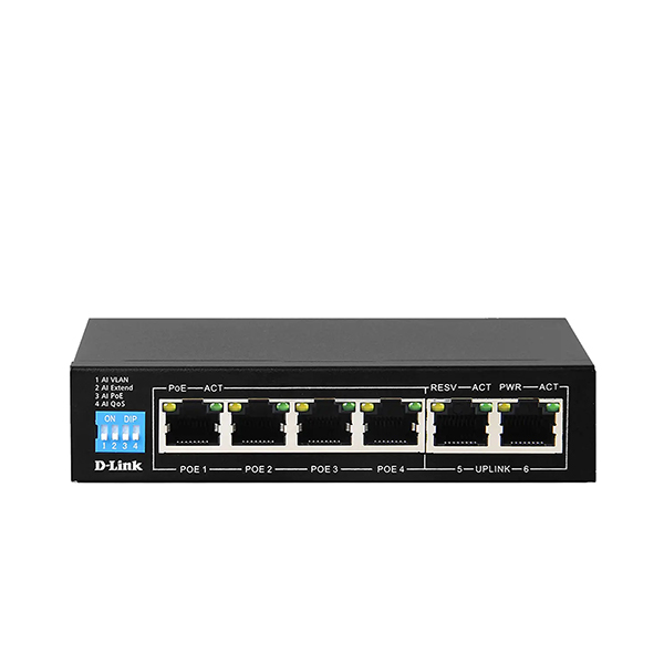 D-Link 6-Port Gigabit PoE Switch