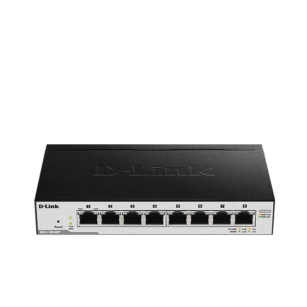 D-Link 8-Port Smart Managed PoE Switch