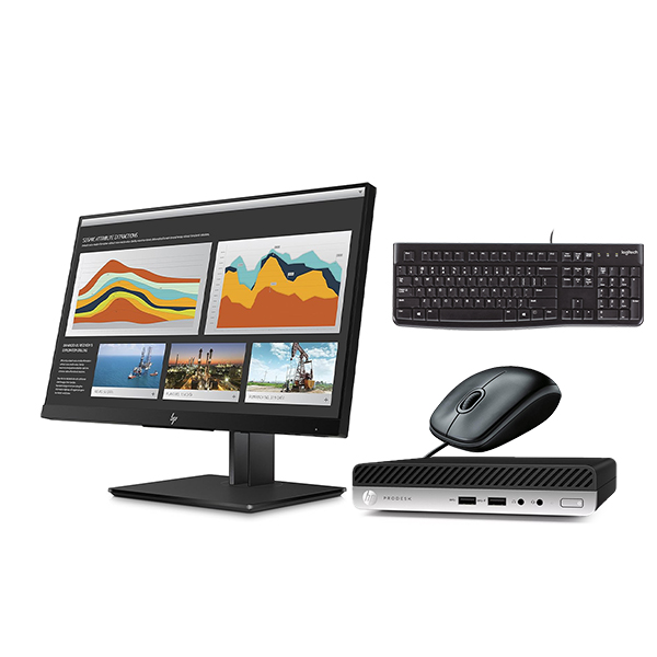 HP ProDesk 400 G4 DM All-in-one Combo | Intel Core i3 | 8GB | 500GB HDD | Windows 10 Pro | 22" HP Z22n G2 screen with Keyboard and Mouse
