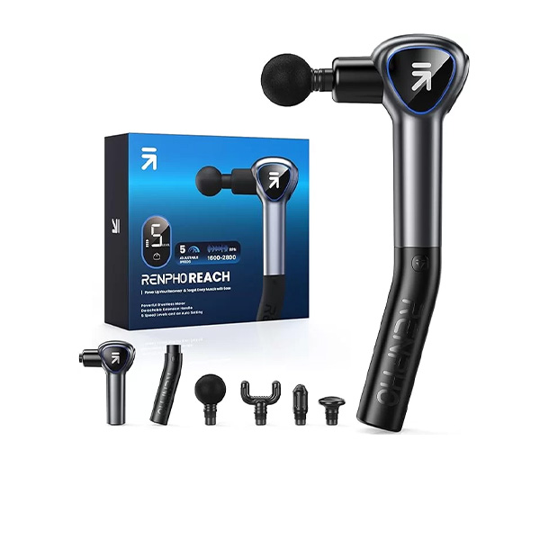 Renpho Reach Massage Gun with Extended Handle